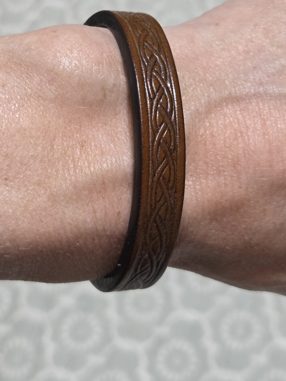 Brown Leather Cuff Bracelet